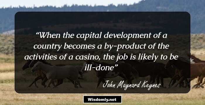 When the capital development of a country becomes a by-product of the activities of a casino, the job is likely to be ill-done